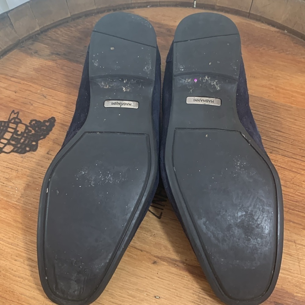 Magnanni | Blue Suede Slip On Loafers Shoes 9.5 M - Picture 13 of 16